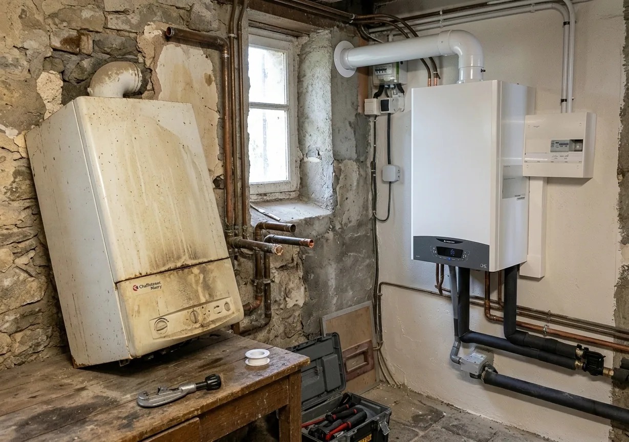 Remplacement de chaudière à Montreuil